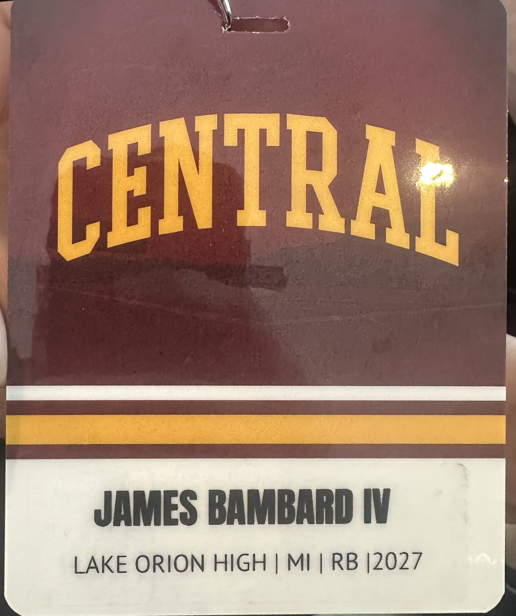 Excited to be on campus at <a href="/CMU_Football/">Central Michigan Football</a> for a game day visit against eastern.  #fireupchips

<a href="/DragonPEPP/">Lake Orion High School Dragons Football</a> 
<a href="/PrepRedzoneMI/">Prep Redzone Michigan</a> 
<a href="/alex_pallone/">Alex Pallone</a> 
<a href="/SheldonCroneyJr/">Sheldon Croney Jr.</a>