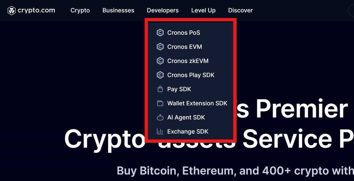 CryptoCom updated their website to include several Cronos Chains ⛓️

Making #CRO Great Again Step by Step