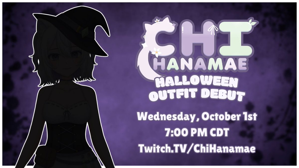Halloween Outfit Debut!~
October 1st at 7:00 PM CDT!
I hope to see you there! 🤍

#vtuber #envtuber