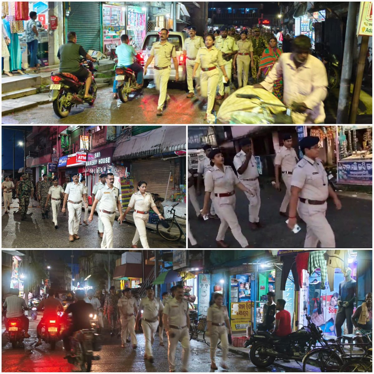 In order to build public confidence &amp; uphold peace and harmony ahead of Durga Puja, Balasore Police conducted Flag March across Balasore Town, Sahadevkhunta, Soro, Remuna &amp; adjoining areas to reassure citizens of their safety as we remain committed to safeguarding lives &amp;
