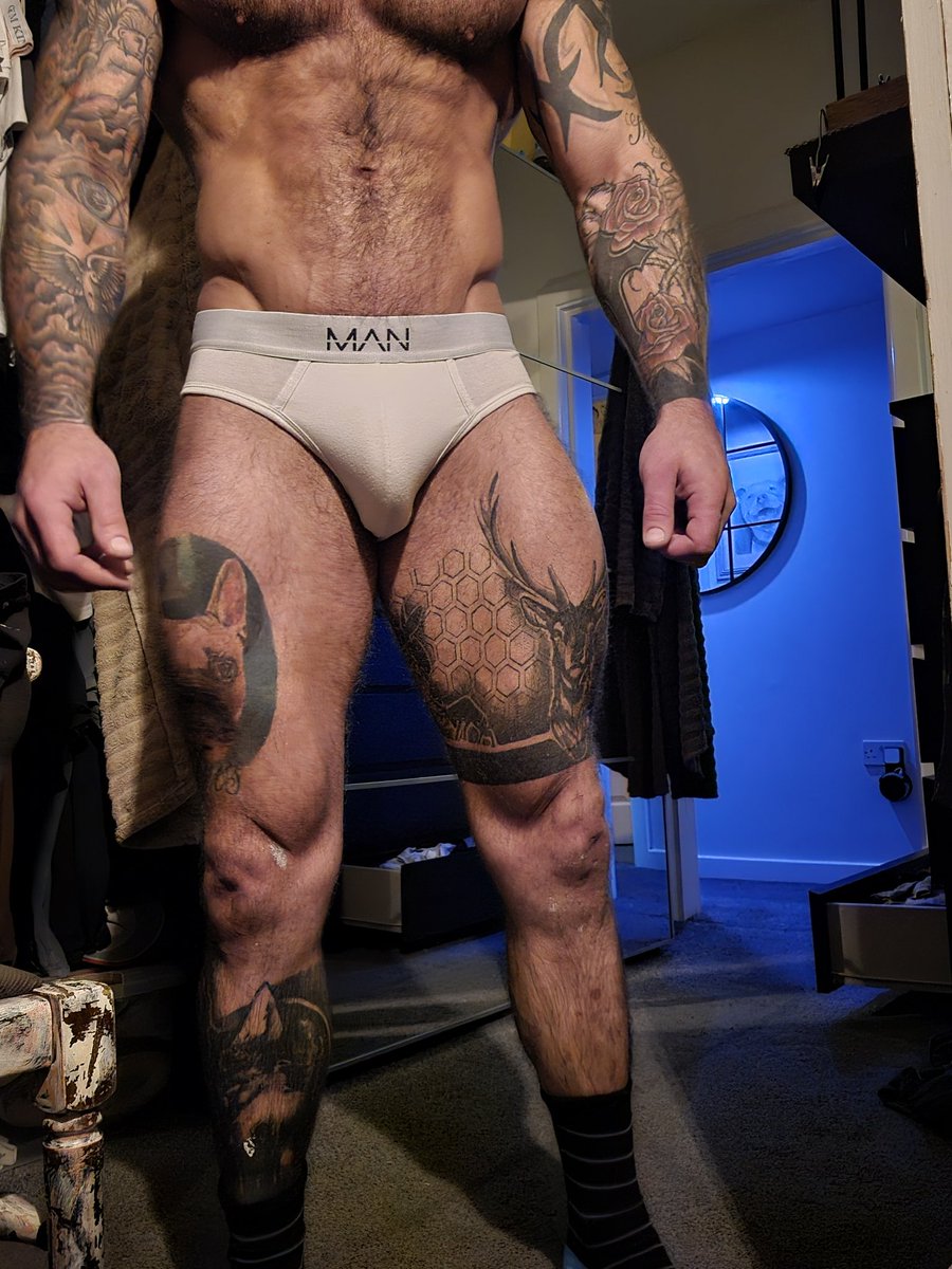 My Worn white briefs..3 days in, ready to be sent to one of you lucky pigs 🐽🩲💨🍆