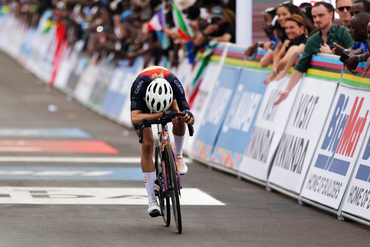 UCI_cycling's tweet image. What a race, Mavi García! 🇪🇸

Historic bronze 🥉 in the Women Elite Road Race at #Kigali2025. 👏

📸 SWpix