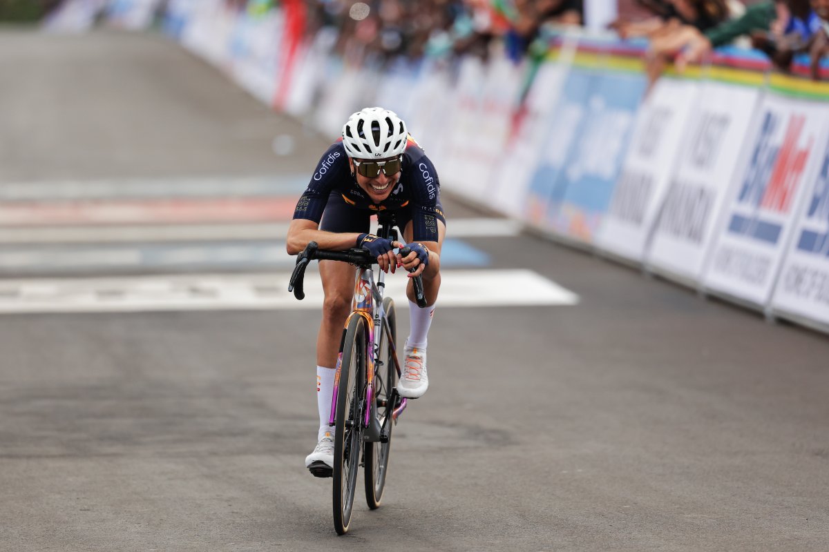 UCI_cycling's tweet image. What a race, Mavi García! 🇪🇸

Historic bronze 🥉 in the Women Elite Road Race at #Kigali2025. 👏

📸 SWpix