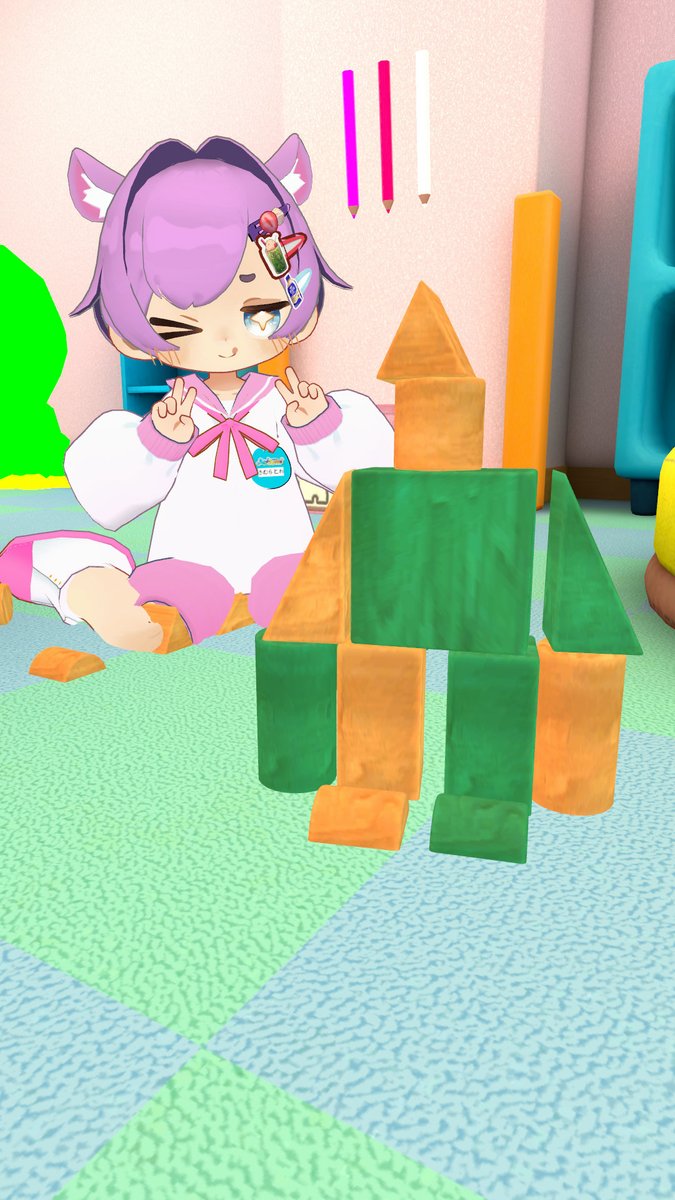 今日のスーパーウルトラとわちゃんごー！
#まめふれ幼稚園