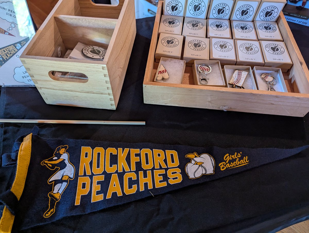 We are all set for this year's World War II Days at Midway Village. Come see us on the 2nd level of the Red Barn. #MidwayVillage #APlaceOfTheirOwn #RockfordPeaches