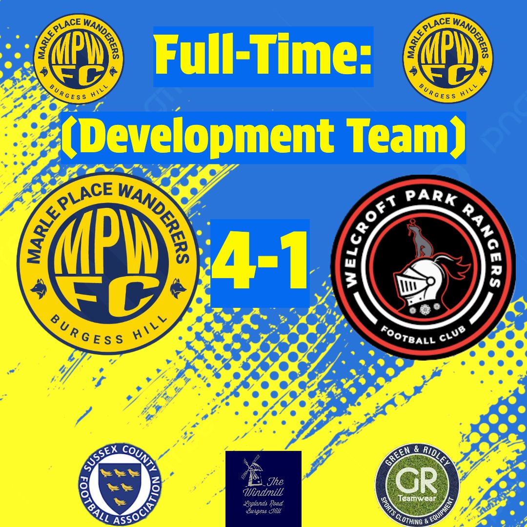 FULL-TIME 💛💙

Our development side continue their strong start to their division 5 South season with another three points this afternoon versus Welcroft Park Rangers III