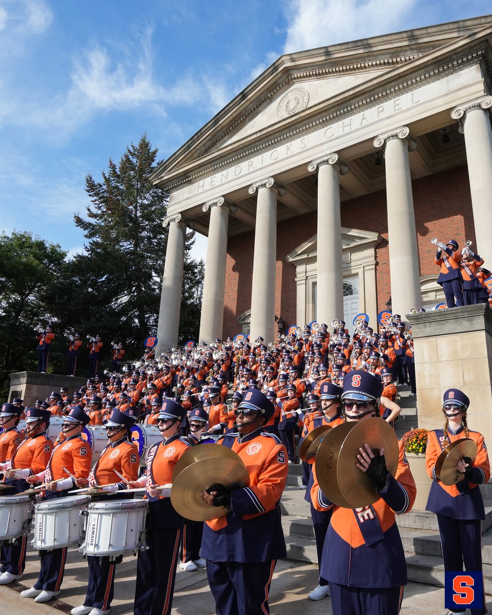 Hey <a href="/CuseBands/">Syracuse Athletic Bands</a>! 🍊🎺🥁

#CuseGameDay