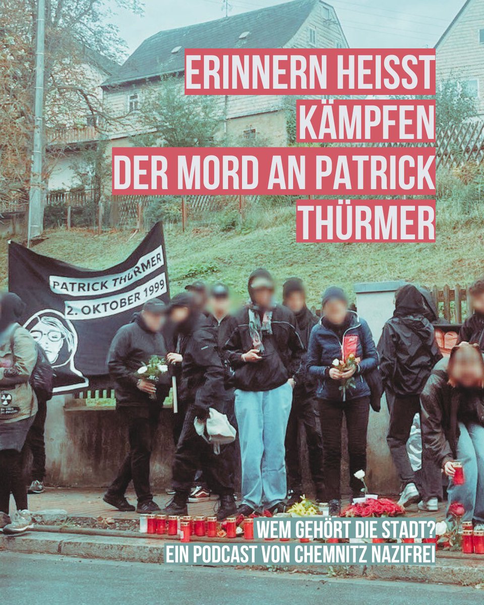 Erinnern heißt Kämpfen - Der Mord an Patrick Thürmer

Am  02. Oktober 1999 wurde der junge Punk Patrick Thürmer brutal von Neonazis zusammengeschlagen und ist an seinen Verletzungen gestorben.