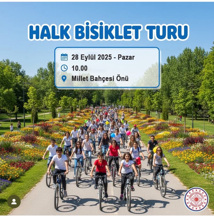 KaramanValiligi's tweet photo. 🚴‍♀️ Halk Bisiklet Turu! 🚴‍♂️

⏰ Dikkat: Başlangıç saatimiz 10.00 olarak güncellenmiştir.

Karaman Valiliğimiz öncülüğünde, Yeşilay Karaman Şubesi katkılarıyla bu pazar sağlıklı yaşam için pedalları çeviriyoruz! 🌿🚴‍♀️

📅 Tarih: 28 Eylül Pazar
🕙 Saat: 10.00
📍 Yer: Millet Bahçesi Önü

Katılım ücretsiz ve herkese açık!
✅ Kayıt yok
✅ Katılım şartı yok
🚲 Sadece “Bisikletini al gel!” yeterli.

Haydi Karaman, birlikte pedal çevirelim! 🌟