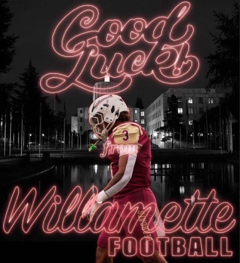 Thank you <a href="/Doc_JJones/">Doc Jones</a> and <a href="/WillametteFB/">Willamette Football</a> for the good luck last night.