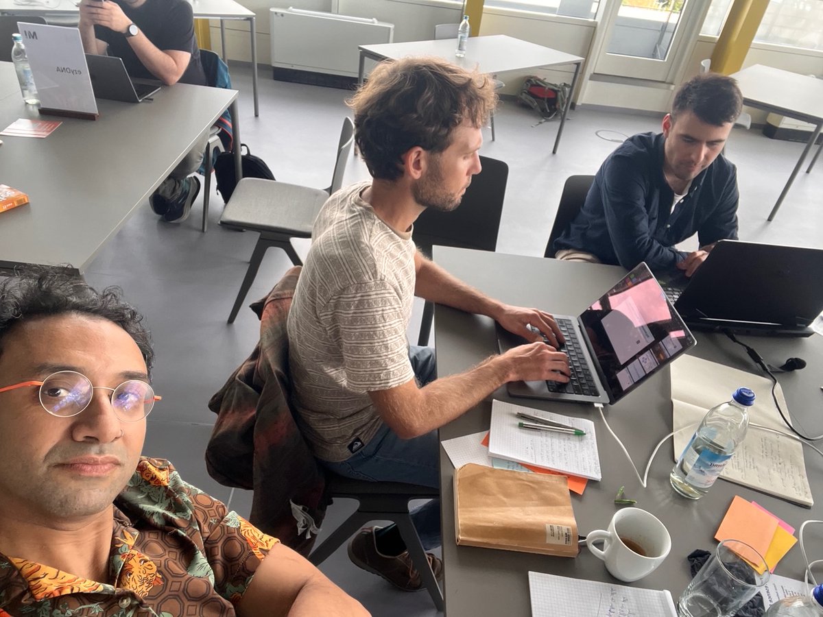 Jacob Davidson, Annan Gonzalez and Ahmed El Hady  ,
<a href="/ecodylic/">EcodylicScience</a> team hard at work during the last check - in of Phase 1 at MAX!mize program . Stay tuned for more to come