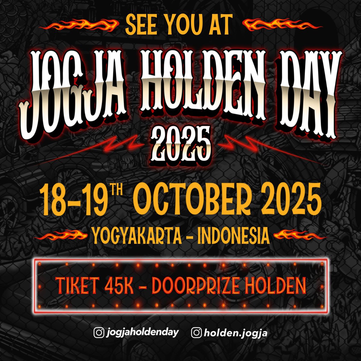 HoldenKlasik's tweet photo. Jogja Holden Day sudah di re-schedule ya mbah, catat tanggalnya, beli tiketnya, kali aja dapet holden modal 45rb kan mantep tuh.. 👍👍👍 https://t.co/Ij4KHHeduT