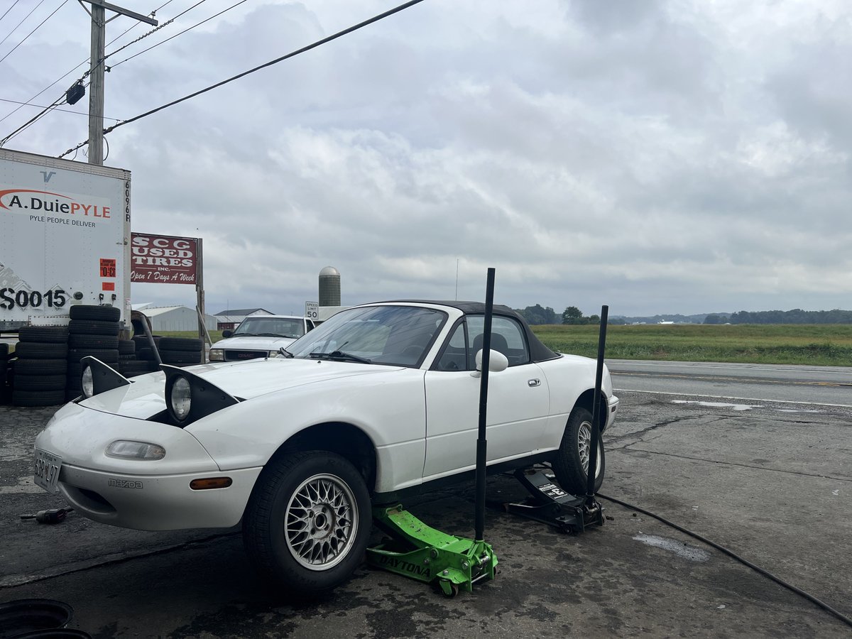 Had the wheels balanced and rotated, took it to a local shop in town and had a wheel alignment done as well. It drives very well now!