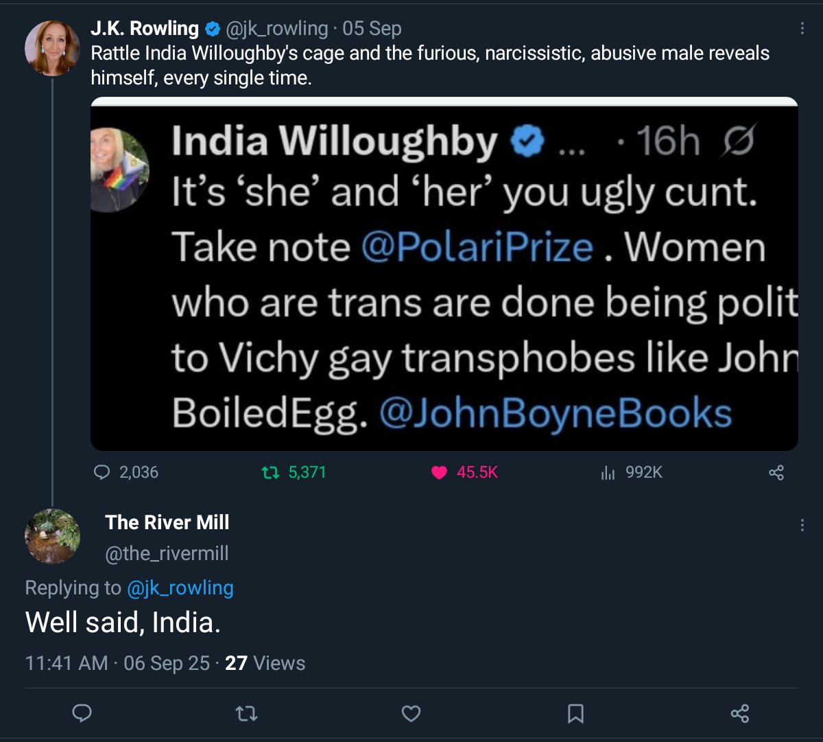 Paul Maddern proving <a href="/jk_rowling/">J.K. Rowling</a> right is one of the funnier things I've seen of late.