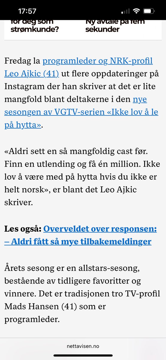 Thorrrrra's tweet image. Sorry, glemte helt å tenke på mangfold når jeg å samboeren dro på hytta i helgen! 😂 burde vel invitert med en random kvoteflyktning for å være litt mer politisk korrekt

#tosk