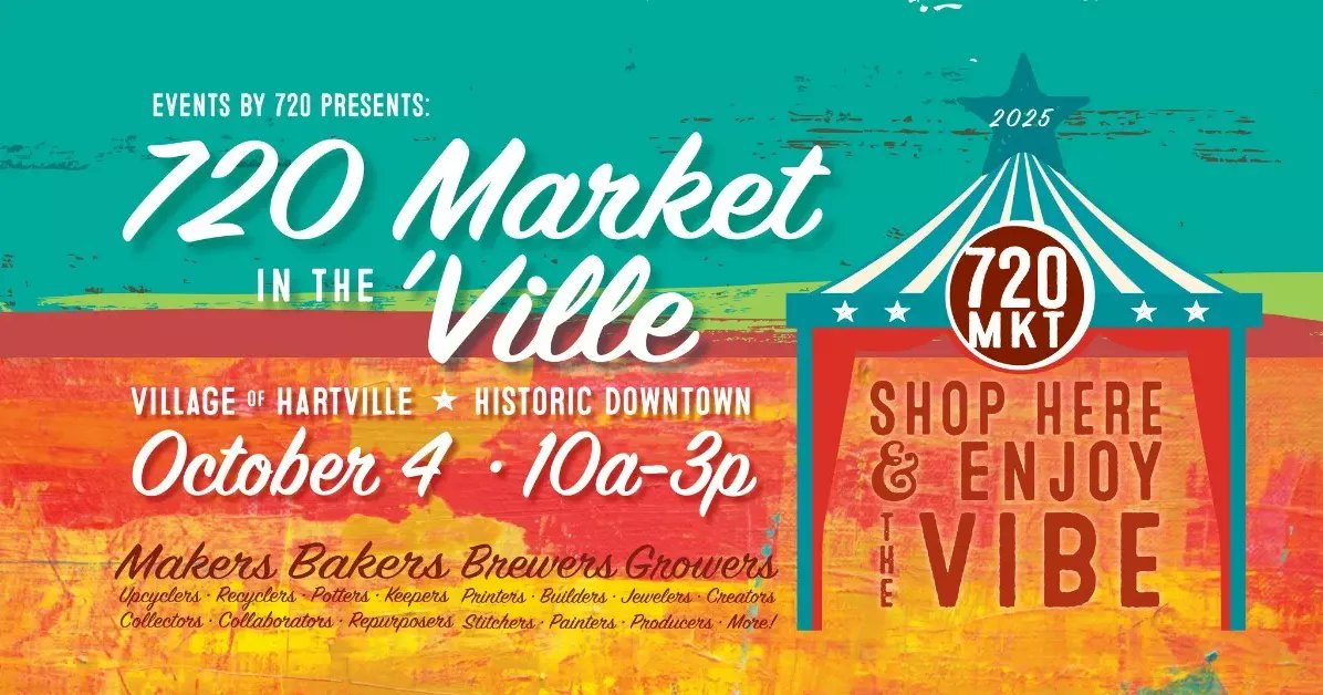 Stop by on October 4th and enjoy a fun day mixin' in with the locals with this 720 Market collaboration with Lake Township Chamber of Commerce, the Village of Hartville and all the great downtown Hartville shops!

visitcanton.com/events/720-mar…