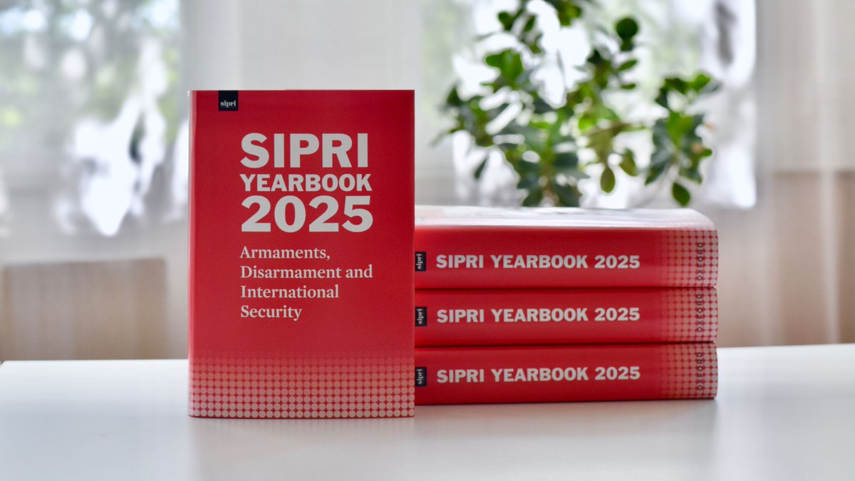 PeaceConflictCa's tweet photo. SIPRI Yearbook 2025 is now available in English, Arabic, Catalan, Chinese, Dutch, Russian, Spanish, Swedish and Ukrainian.
Learn more 🔗 https://t.co/kNMD2uQ1ha https://t.co/cbBV1MC7K0
