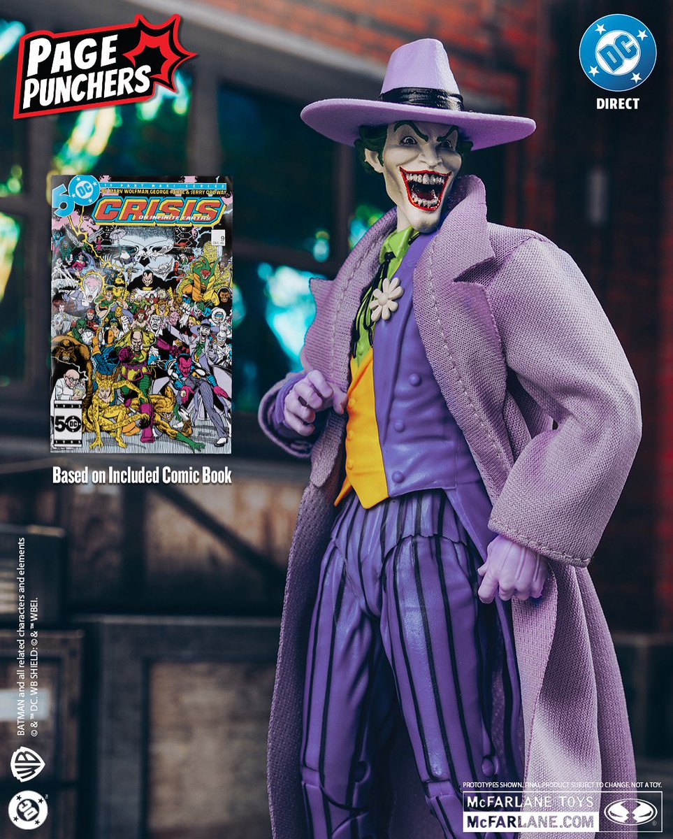 InPursuitofToys's tweet image. McFarlane Toys DC Direct Page Punchers The Joker (Crisis on Infinite Earths), coming up for preorder on September 30th. 

#mcfarlanetoys #dcdirect #thejoker #joker #crisisoninfiniteearths #dccomics #actionfigures #toynews #toycollector #toycommunity #inpursuitoftoys