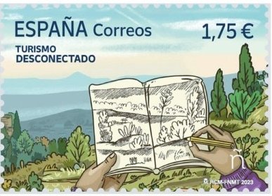 Hoy, 27 de septiembre, es el Día Mundial del Turismo. 
Lo celebramos con un sello postal una de las formas de viajar que más nos gusta: con calma, escribiendo o dibujando los lugares que descubrimos.