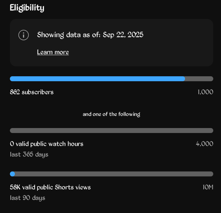 justOSE_'s tweet photo. It looks like getting to 1K YouTube subscribers by the end of the month is possible. 

I just need to work on building my watch time now, 😞. https://t.co/adzeOQjfFi