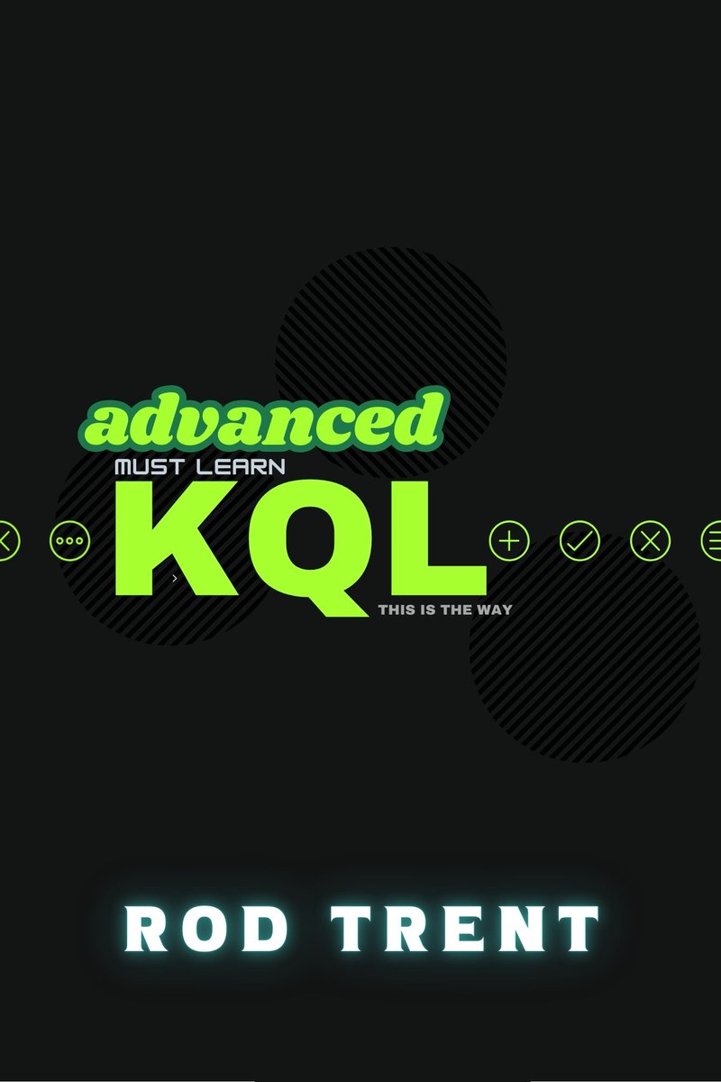 rodtrent's tweet image. 📖 Unlock the full potential of Kusto Query Language with Advanced Must Learn KQL. Learn advanced techniques, optimize queries, and boost your career in data analytics. Don’t wait—grab your copy now! 🚀
🔗 amzn.to/3VDrEFs #LearnKQL #DataSkills #TechBooks #MustLearnKQL…