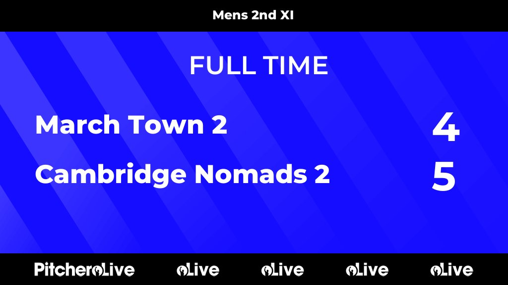 FULL TIME: March Town 2 4 - 5 Cambridge Nomads 2
#MARCAM #Pitchero
cambridgenomadshockeyclub.co.uk/teams/74104/ma…