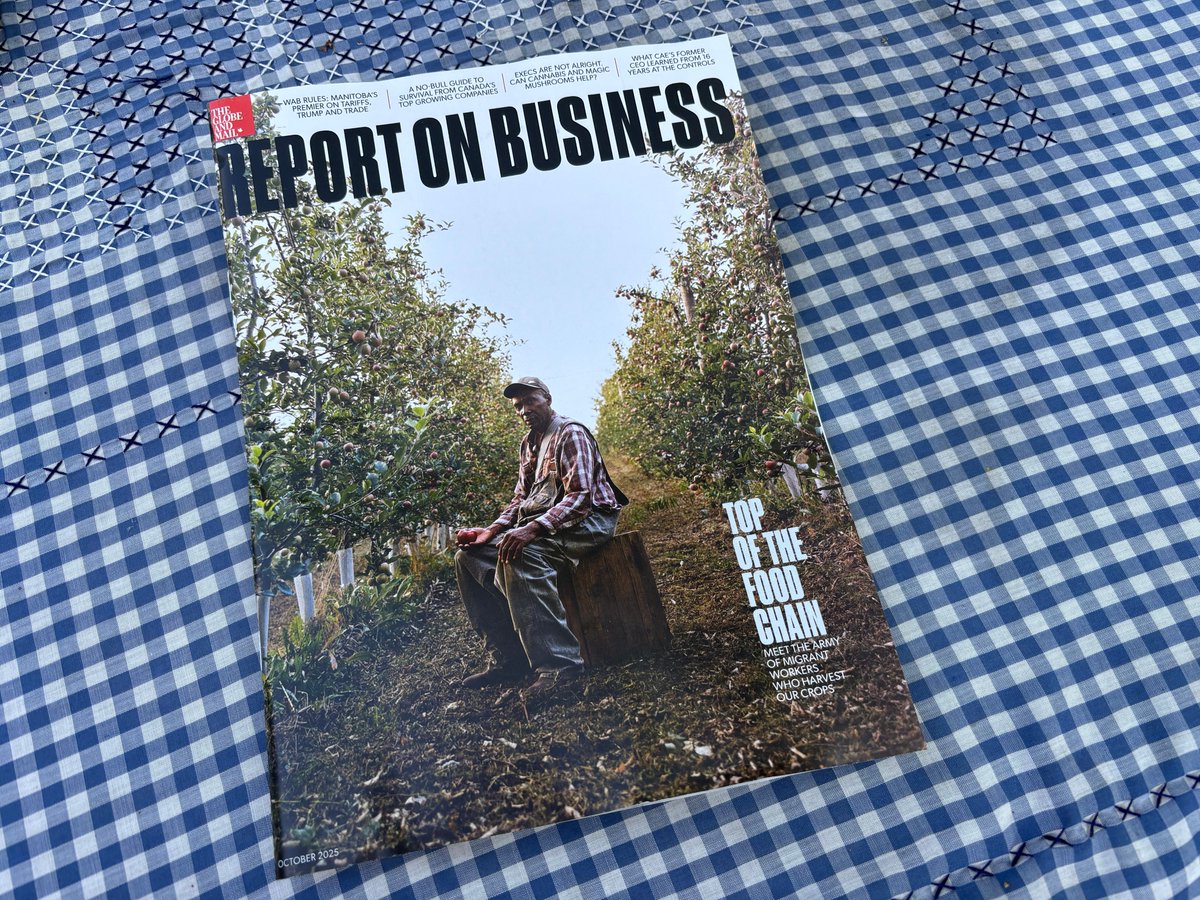Highly recommend the reporting of @Jason_Kirby in his cover piece for October 2025 Report on Business. Usually a Canadian CEO on the cover. Instead Jamaican TFW Roy Campbell is top of the food chain. The 10-page piece is online or as weekend insert in Globe &amp; Mail. <a href="/growernews/">The Grower</a>