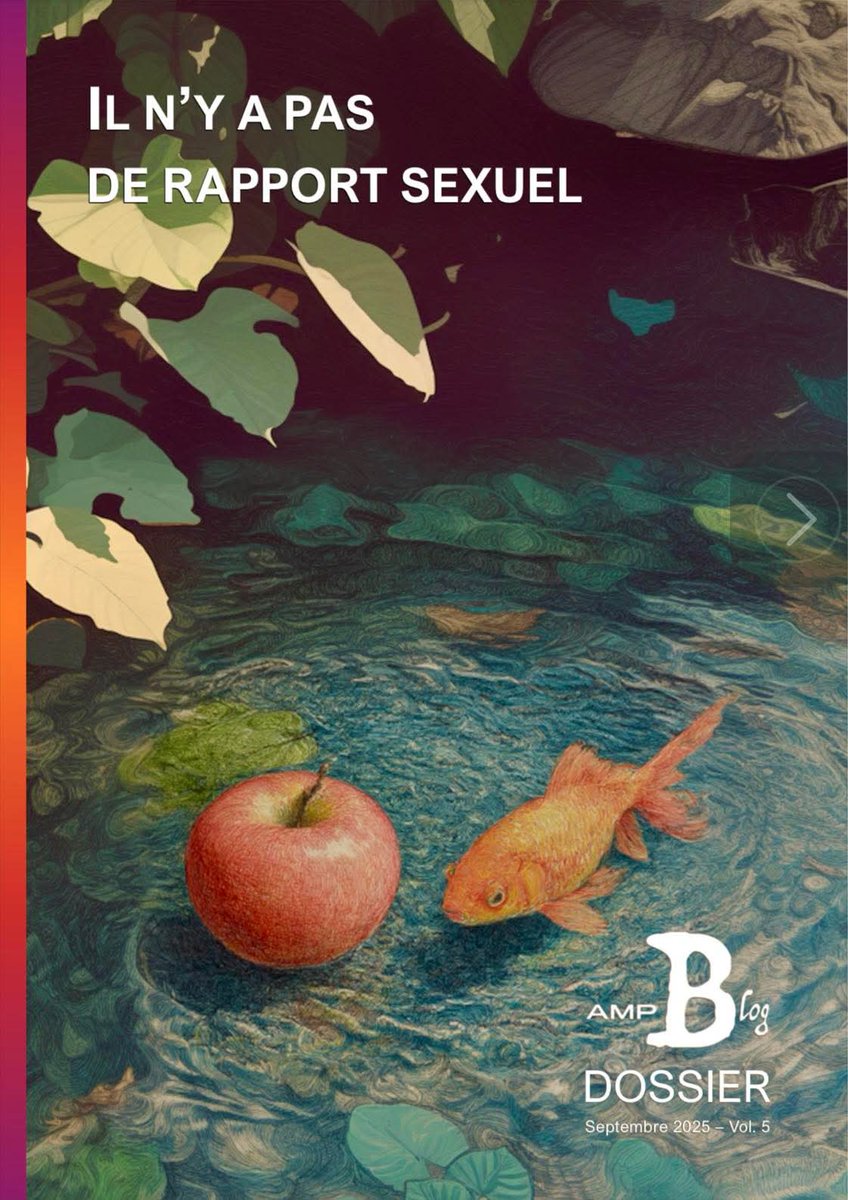 📢✨ Nuevo Dossier AMP-Blog n°5

Bajo el título “No hay relación sexual”, este dossier multilingüe abre el camino hacia el XV Congreso de la AMP, que tendrá lugar en París del 30 de abril al 3 de mayo de 2026.

🔗 Descarga:
👉 uqbarwapol.com/wp-content/upl…°5.pdf

#AMP #Psicoanálisis