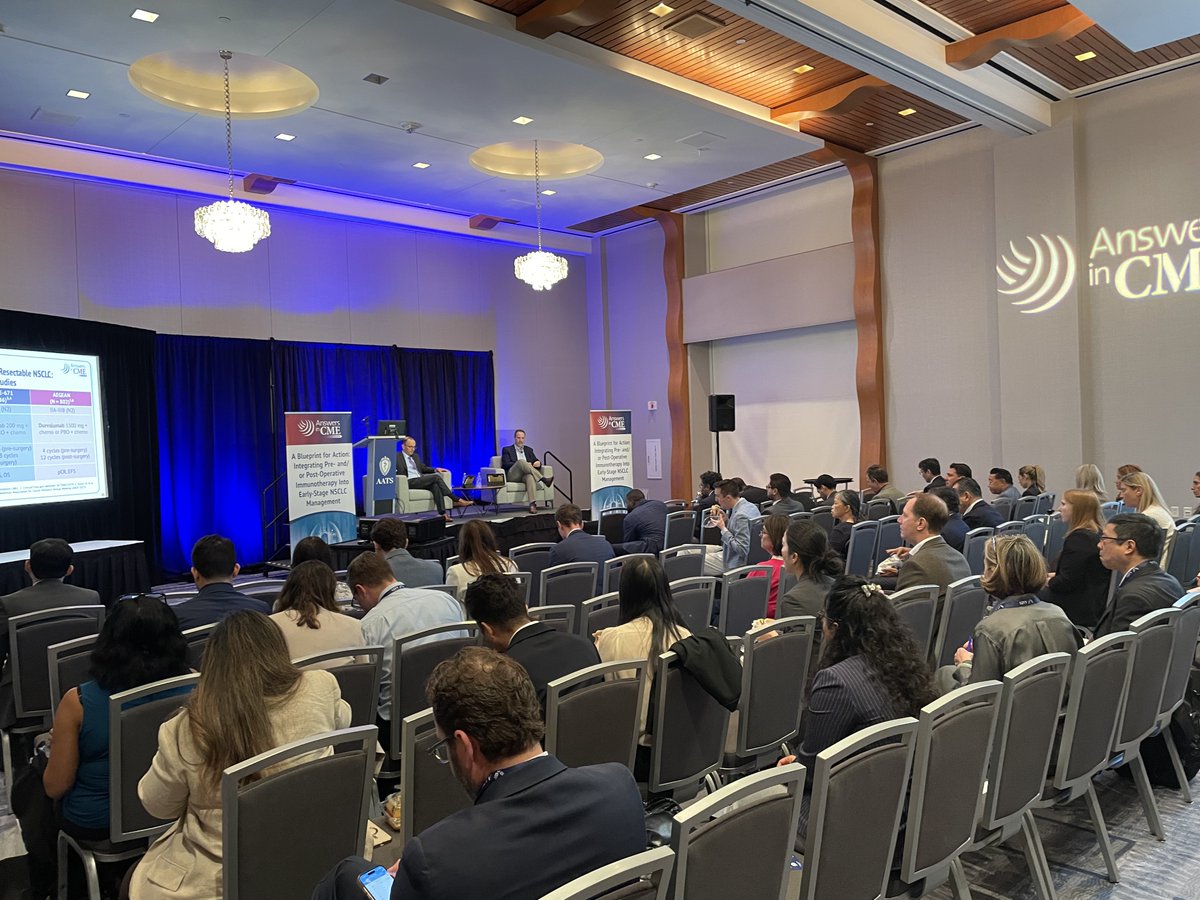 We’re live in Boston with Drs. <a href="/JustinGainor/">Justin Gainor</a> &amp; <a href="/SBroderickMD/">Stephen R Broderick MD MPHS</a>, covering perioperative IO strategies for early-stage NSCLC. 

#ITSOS2025 #AnswersInCMELive #GetYourAnswersInCME #MedEd #LiveCME