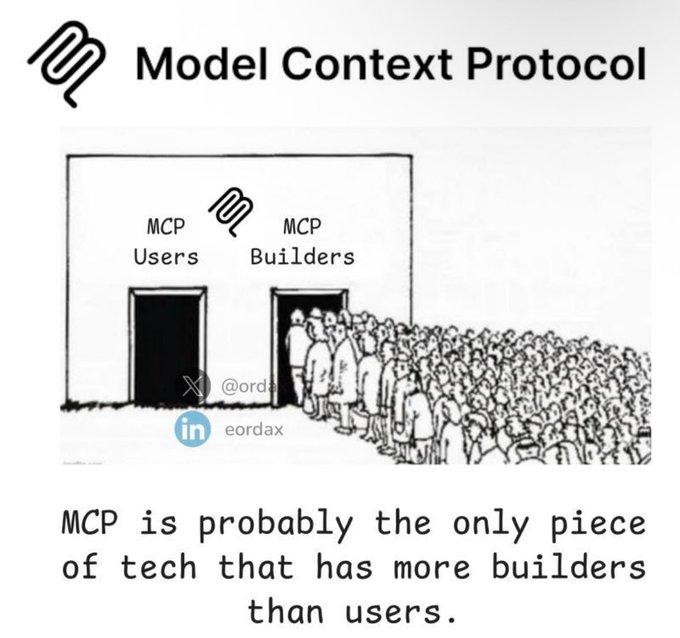 codebyexcell's tweet image. MCP has more builders than actual normal users including me

How many MCPs have you built ?