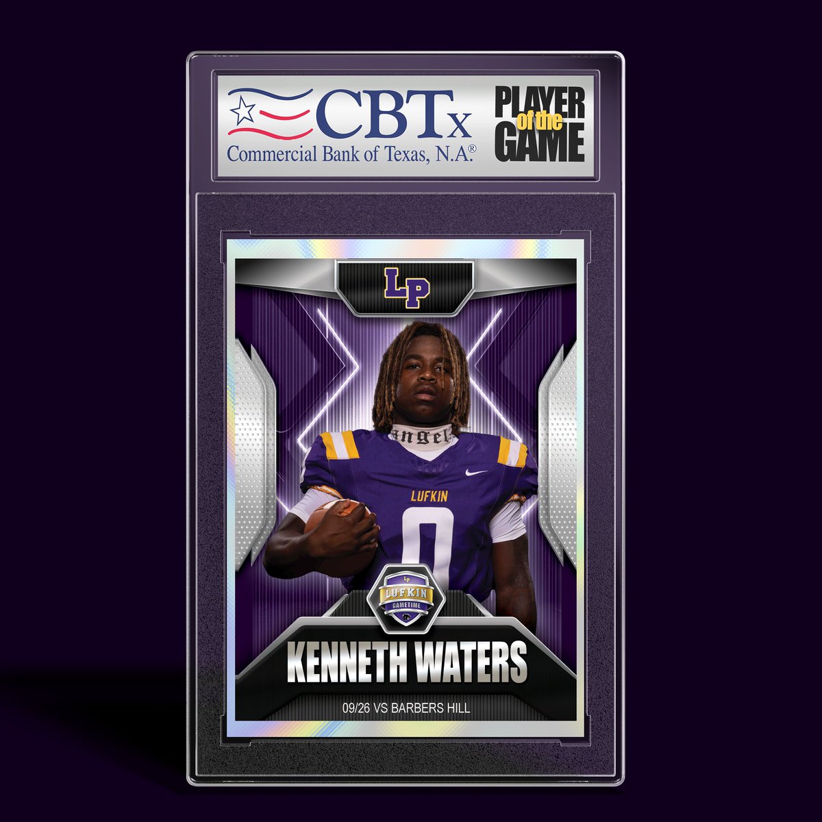 JAM Digital Media (@jamdigitalmedi1) on Twitter photo Kenny Waters is our Commercial Bank of Texas Offensive Player of the Game. Waters broke a 76yd TD run in the 3rd quarter to get the Panther on the board.<a href="/waterskennethr/">Kenneth Waters 🌟</a> <a href="/LufkinRecruit/">Lufkin Recruiting</a> <a href="/Lufkinfootball/">Pack Football News</a> <a href="/abseckLPFB/">Carl Abseck</a> <a href="/BIGNASTY500/">GARY IVINS</a> Kenny Waters is our Commercial Bank of Texas Offensive Player of the Game. Waters broke a 76yd TD run in the 3rd quarter to get the Panther on the board.<a href="/waterskennethr/">Kenneth Waters 🌟</a> <a href="/LufkinRecruit/">Lufkin Recruiting</a> <a href="/Lufkinfootball/">Pack Football News</a> <a href="/abseckLPFB/">Carl Abseck</a> <a href="/BIGNASTY500/">GARY IVINS</a>