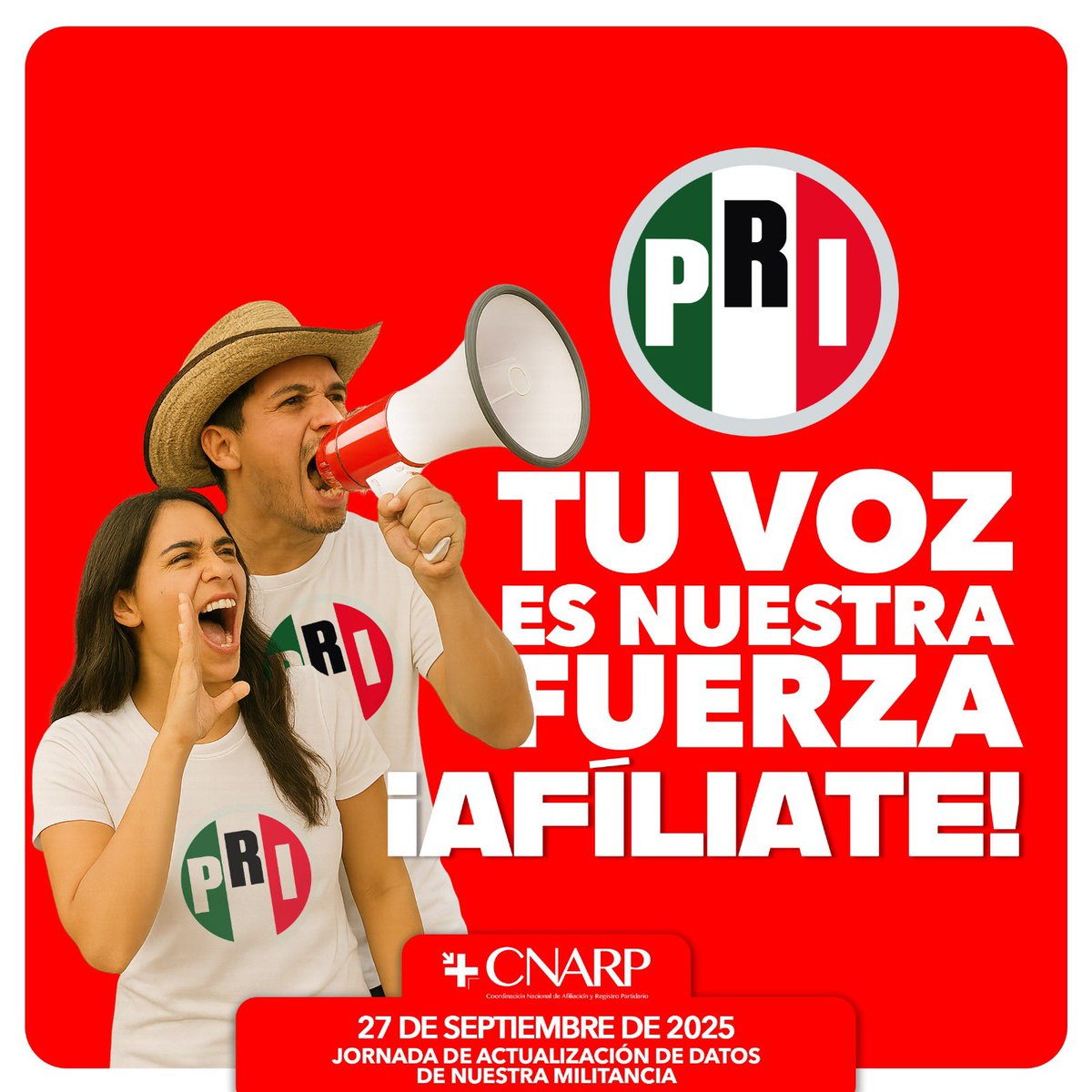 CDE PRI Veracruz (@priveracruz_) on Twitter photo ➡️El PRI late en cada militante.
➡️Actualiza tu afiliación y sigamos construyendo el futuro que merecemos.
#OrgullosamentePRI 👊🏽
<a href="/alitomorenoc/">Alejandro Moreno</a> <a href="/caroviggiano/">Carolina Viggiano</a> <a href="/CnarpPri/">CNARP</a> <a href="/PRI_Nacional/">PRI</a> ➡️El PRI late en cada militante.
➡️Actualiza tu afiliación y sigamos construyendo el futuro que merecemos.
#OrgullosamentePRI 👊🏽
<a href="/alitomorenoc/">Alejandro Moreno</a> <a href="/caroviggiano/">Carolina Viggiano</a> <a href="/CnarpPri/">CNARP</a> <a href="/PRI_Nacional/">PRI</a>