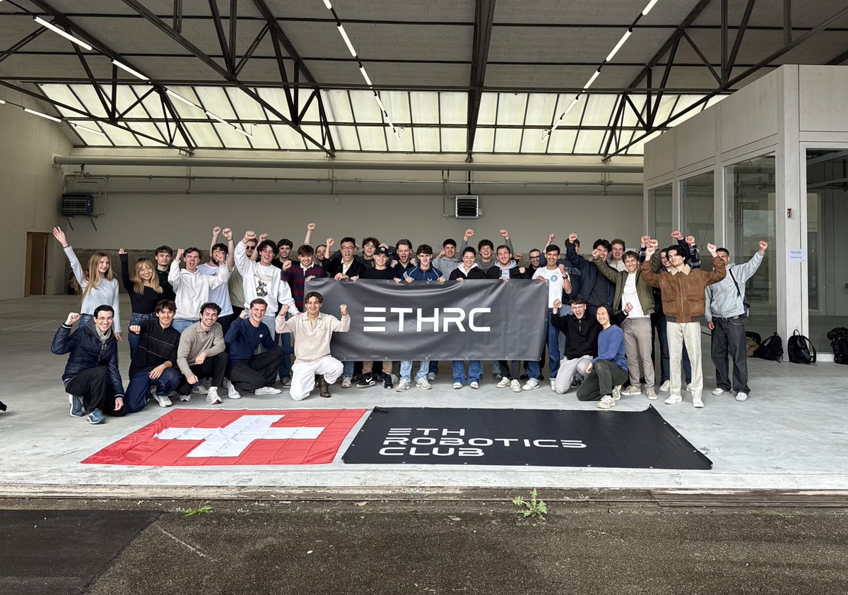 ethroboticsclub's tweet image. Building robots in a hangar near you!
Autonomous drones, humanoid robots.
Swiss made, ZURICH energy.