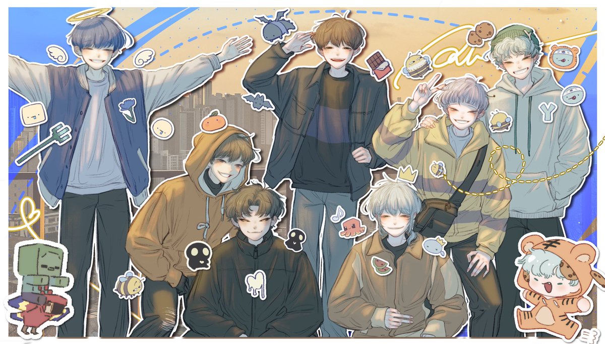 #파이브 #코마 #우융 #행크 #티푸 #쪼만 #예엥