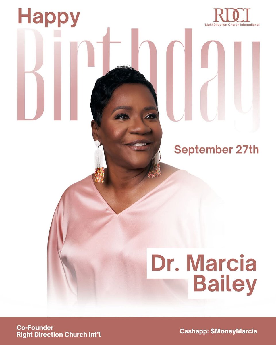 Join us in celebrating the birthday of our amazing General! ❤️

Dr. Marcia you embodies Proverbs 31:26: "She speaks with wisdom, and faithful instruction is on her tongue."

🙏 If you’d like to bless Dr. Marcia on her special day, her CashApp is: $moneymarcia ✨