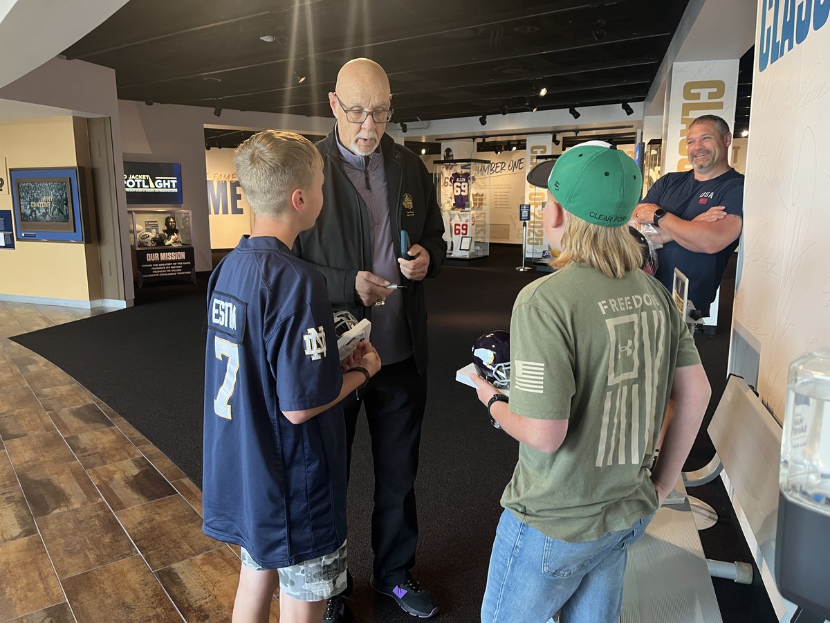 These young guys asked me for advice on how to be a great ball player. Maybe their names will be in Canton someday!