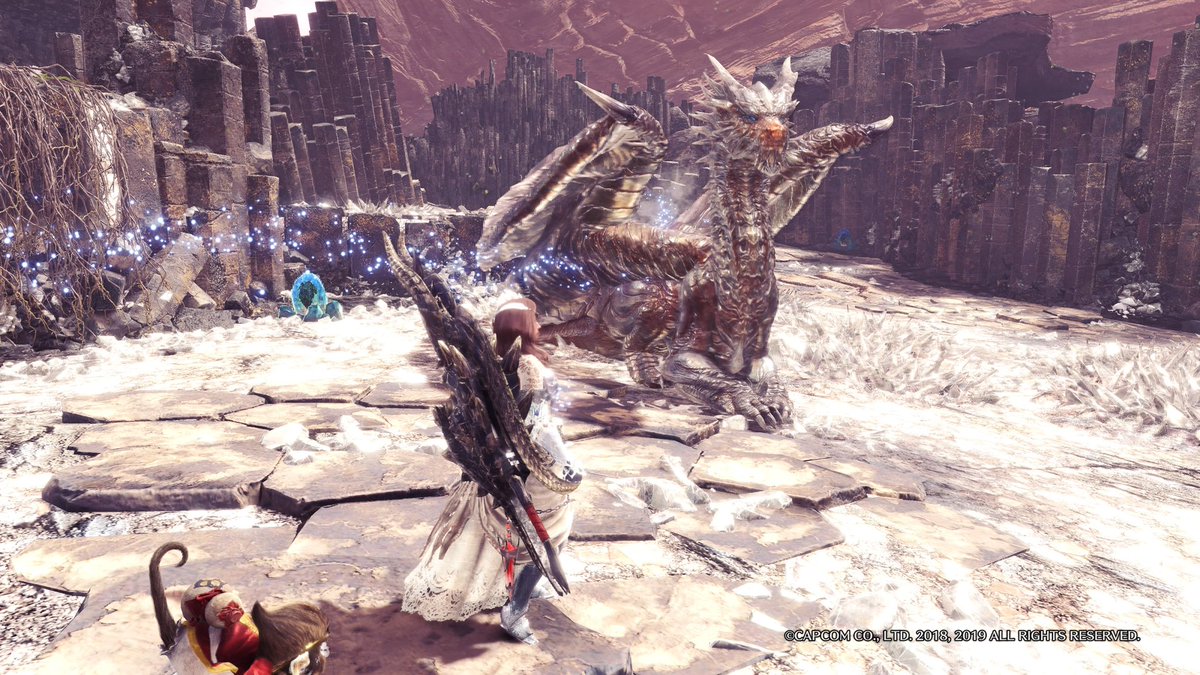 smcrsk's tweet image. 超絶にまんどくさいこの子もかわいいかよお座りしてて困惑する画です。🥺

#MHWI
#歴戦クシャルダオラ