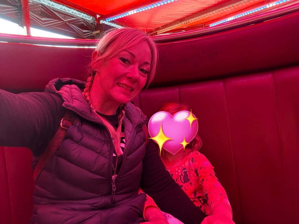 🎉 My birthday celebrations aren’t over yet! Spending a magical day at the fair with my little girl 🎠💖 

Can you guess which ride we’re on right now? 👀✨