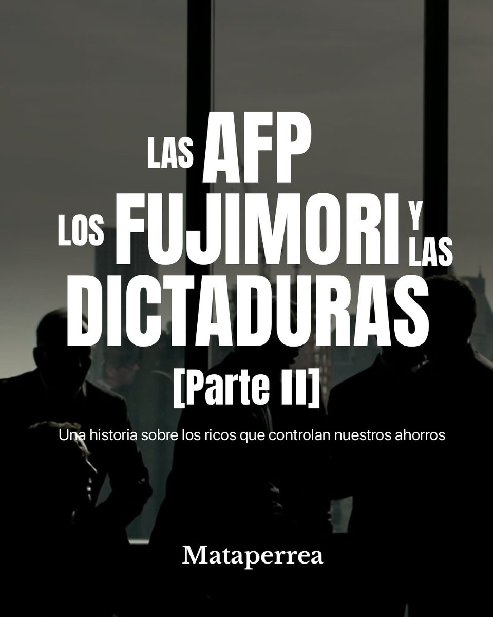 Mataperrea's tweet image. 🚨 #INFORME PARTE 2 | Los directivos y gerentes de AFP Habitat y AFP Integra que tienen vínculos con la dictadura de Fujimori y Pinochet. 🧵

Hoy nuevamente habrá protestas contra los ricos que ganan más de medio millón soles al año por controlar nuestros ahorros.
