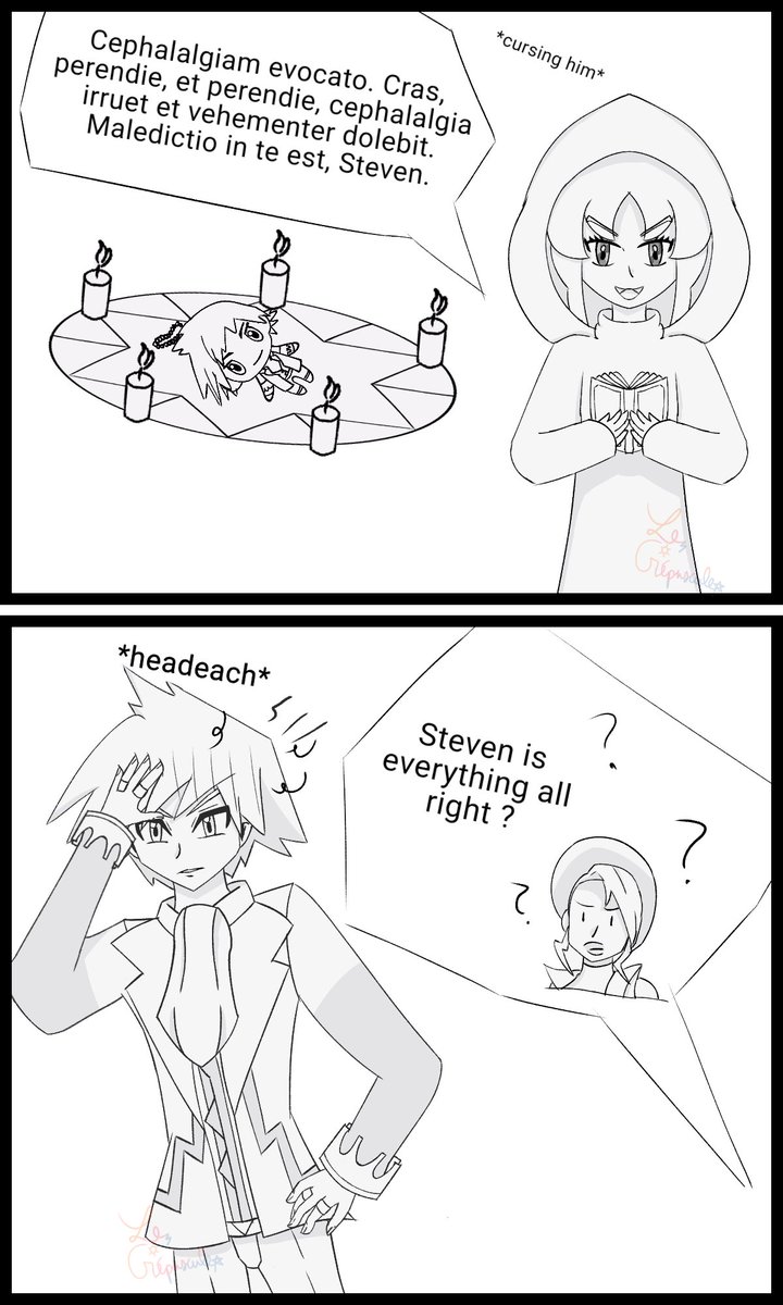 YlonaKini's tweet image. Ylona curses her father, Steven should pay for his sins 😈😂 #pokeyume #stevenstone #Ocxcanon #yumetwt #ylonastone