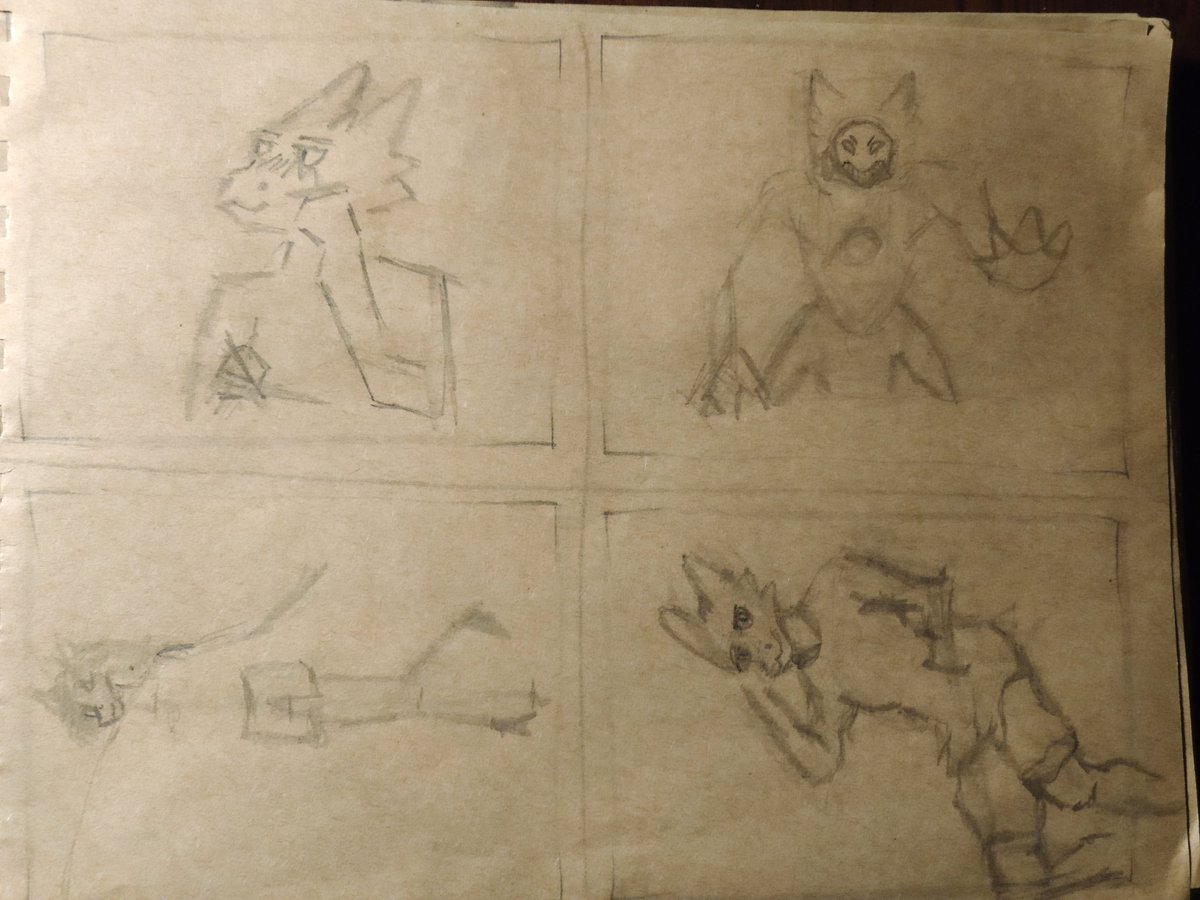 RATelectro's tweet image. Day 211. Sketches again, continue to redraw from others. I  still don't feel like drawing my own art because it takes too long to study references and prepare.

These sketches show that i need to change that attitude and begin to draw quicker, make a mess, then elaborate and done