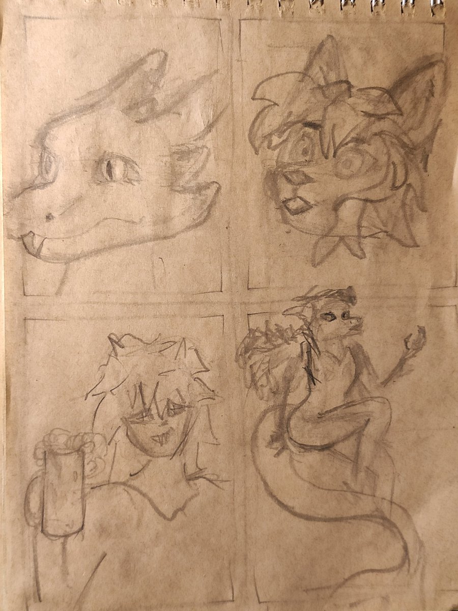 RATelectro's tweet image. Day 211. Sketches again, continue to redraw from others. I  still don't feel like drawing my own art because it takes too long to study references and prepare.

These sketches show that i need to change that attitude and begin to draw quicker, make a mess, then elaborate and done