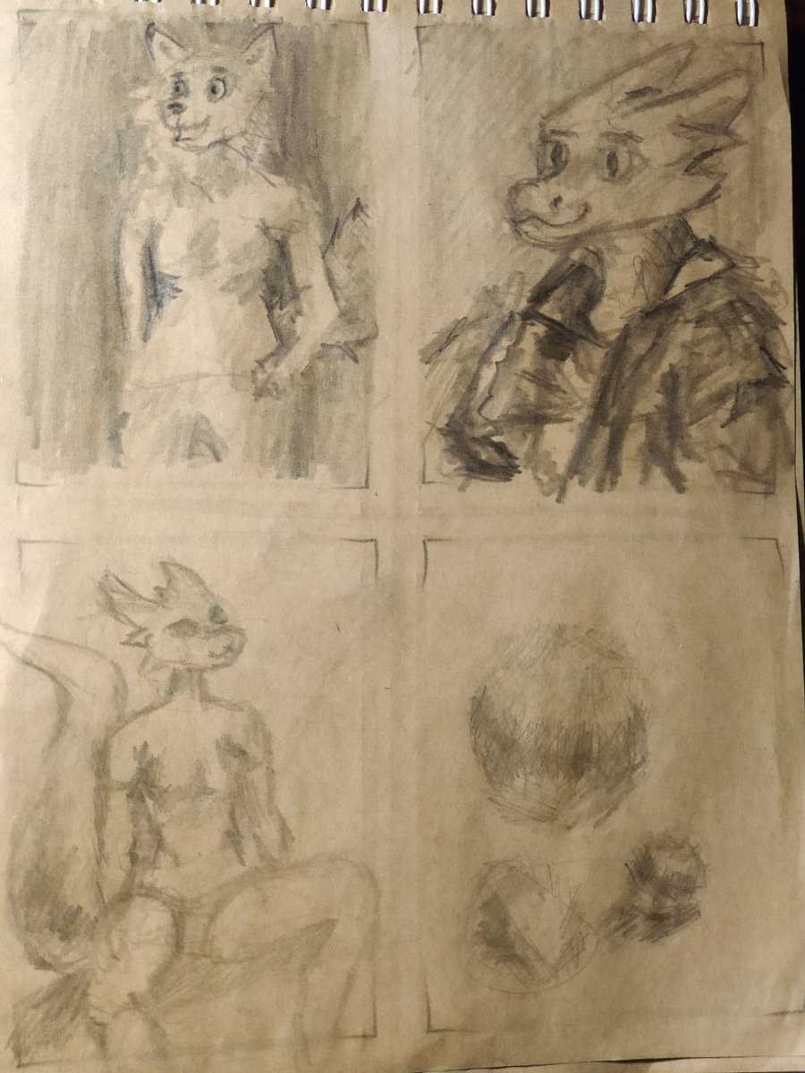 RATelectro's tweet image. Day 211. Sketches again, continue to redraw from others. I  still don't feel like drawing my own art because it takes too long to study references and prepare.

These sketches show that i need to change that attitude and begin to draw quicker, make a mess, then elaborate and done