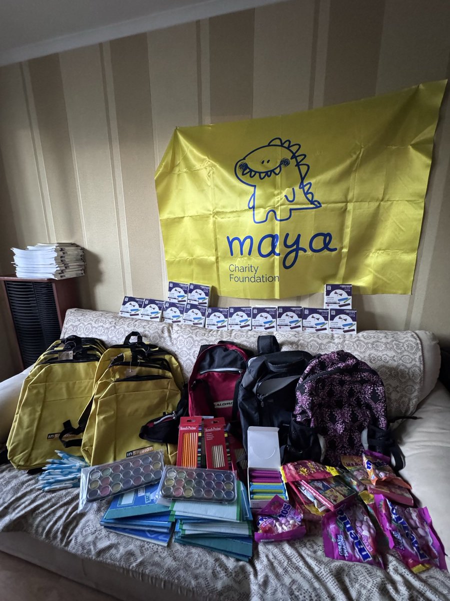 Koulutarvikekeräyksemme kirjailija <a href="/Tommi_Kinnunen/">Tommi Kinnunen</a> kanssa on hyvässä vauhdissa! Tässä esillä viime viikolla toimittamiamme koulutarvikkeita.

Osallistu sinäkin!

FI08 1544 3000 379524
Mobilepay: 21061
Saaja: UkrainApu
Viesti: Koulu
RA/2024/2026