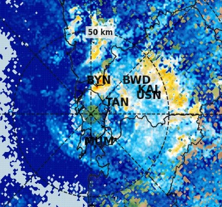 rushikesh_agre_'s tweet photo. #MumbaiRains at 10 PM 
Heavy rains ahead for MMR ⛈️⛈️

Heavy rains over Mira, Bhayandar, Kalyan, Bhiwandi &amp; interior parts of MMR since last hour ⛈️
Heavy rains to start in Thane &amp; central Suburbs next hour, then Western suburbs will also join.. https://t.co/hXRcmWwLo8