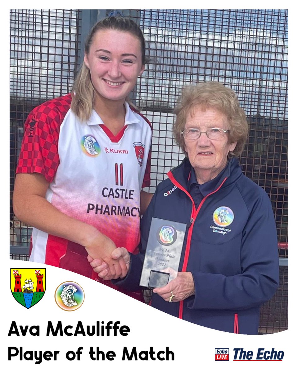 🏆 SE Systems Junior C Championship Final 

Congratulations to Castlemartyr on being crowned SE Systems Junior C Champions, overcoming a strong Laochra Óg side in Castle Road. 

A huge well done to Ava McAuliffe, named The Echo Player of the Match!