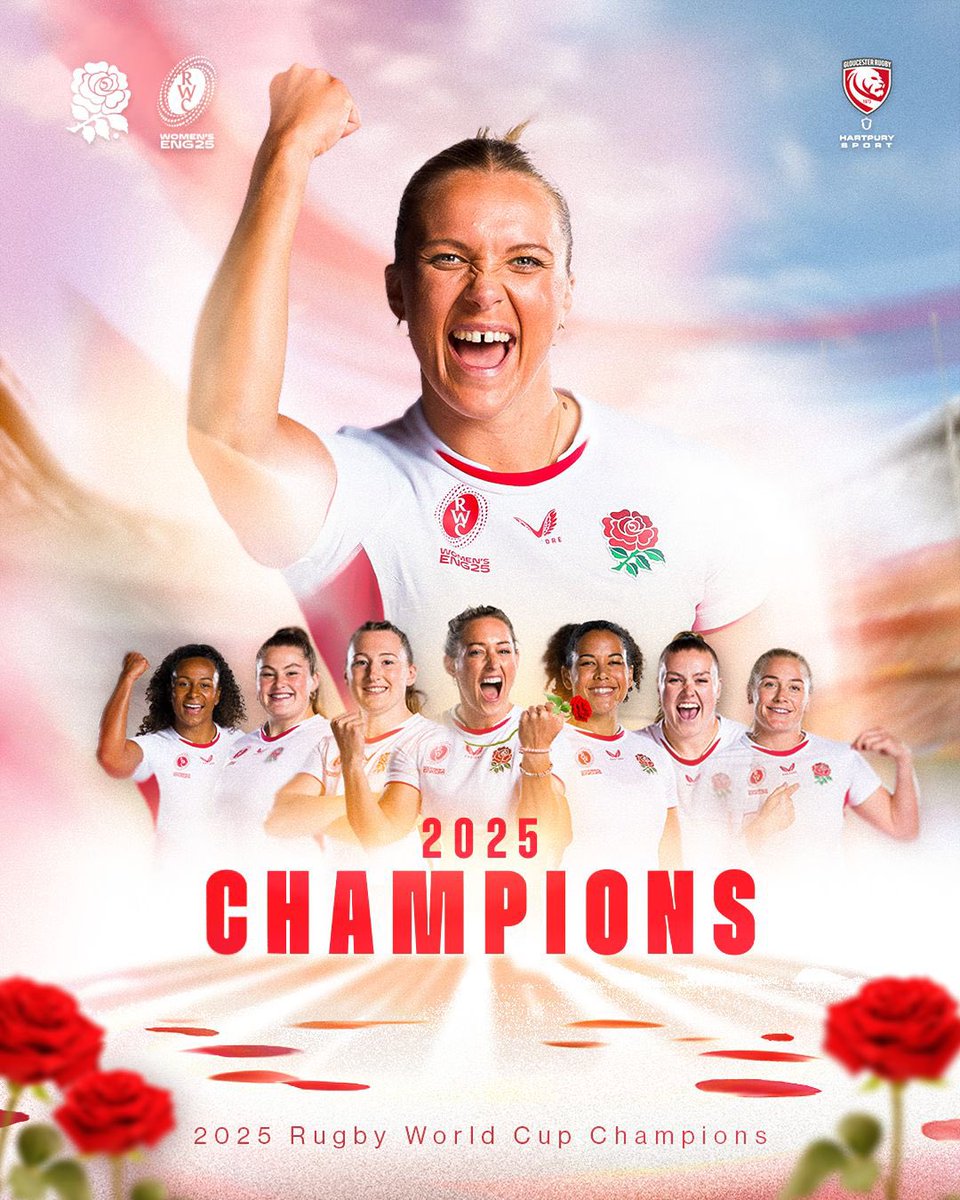 PWR Champions ✔️ 
Six Nations Champions ✔️ 
RUGBY WORLD CUP CHAMPIONS ✔️

THE dominant force in world rugby.