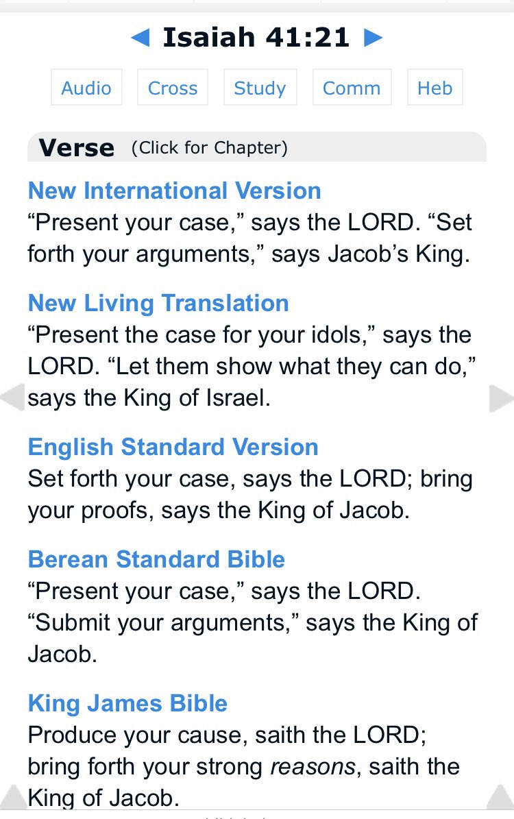 ChristOurHopeM's tweet image. I would never put it that way.

In my book #TriumphOfChrist I make way better arguments than this. 

God says to bring our best arguments (Isaiah 45:21; Isaiah 41:21) and since those are the building blocks of theology, bad arguments lead to bad outcomes.

Here are a few good