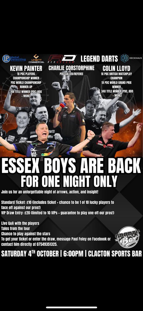 🎯 Looking forward to this next week,should be a great night 👍🖌🎨 <a href="/ColinJawsLloyd/">ColinJawsLloyd</a> <a href="/CharlieC180/">Charlie Corstorphine</a> <a href="/lpdetecting/">LP Metal Detecting</a> <a href="/lynettcomercial/">Lynett Commercial</a> <a href="/LegendDarts/">Legend Darts</a>