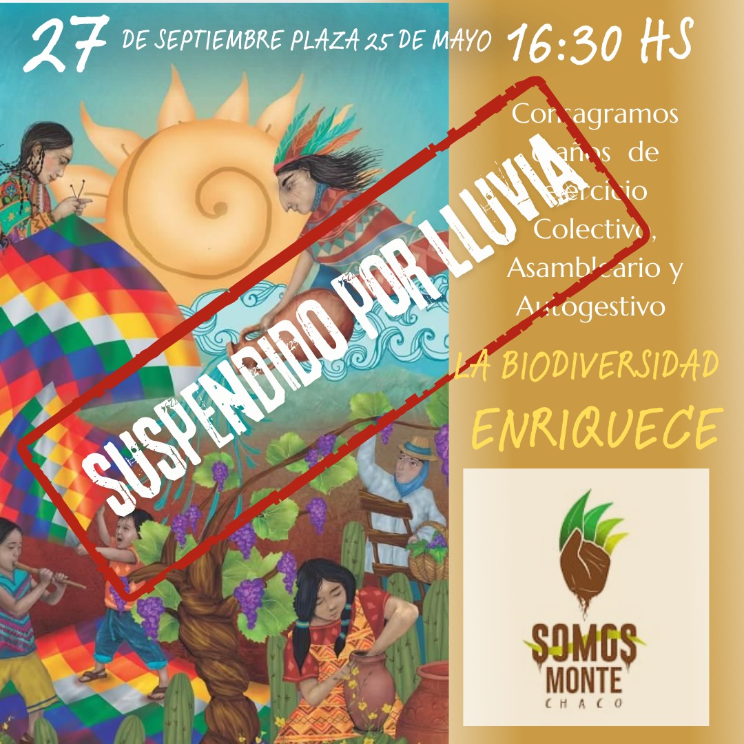 Por razones climáticas, se SUSPENDE la ASAMBLEA GENERAL de hoy y se pasa al SÁBADO 4 DE OCTUBRE.
Hasta pronto! ✊